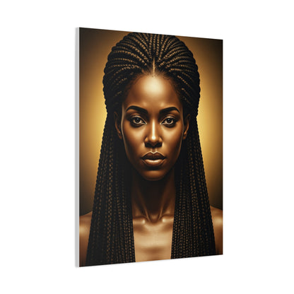 Radiant Braided Queen Portrait Wall Art & Canvas Prints