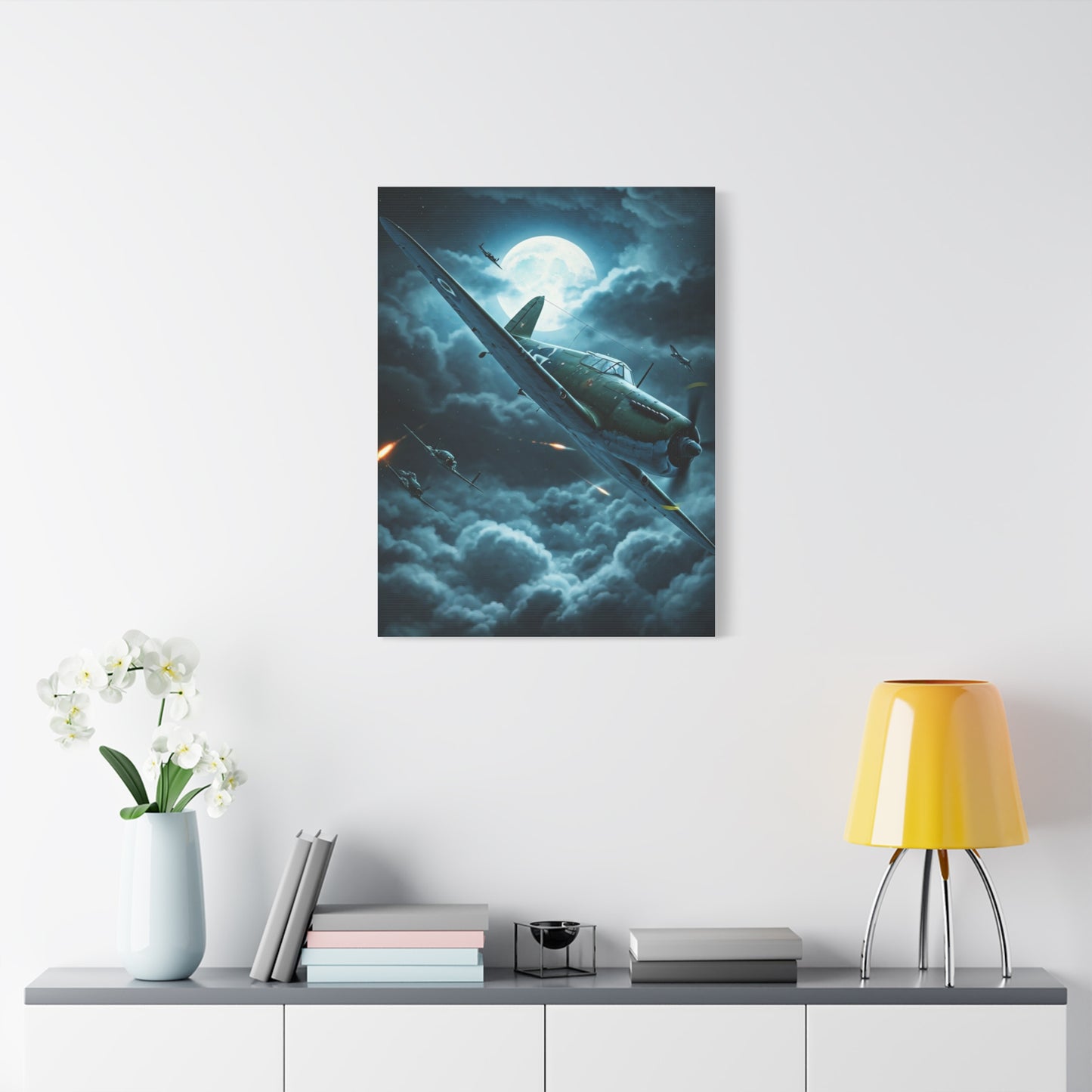 Moonlit Storm Flight Mystery Wall Art & Canvas Prints