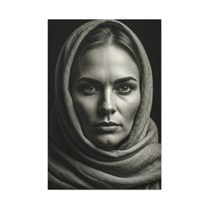 Veiled Woman with Calm Gaze Wall Art & Canvas Prints