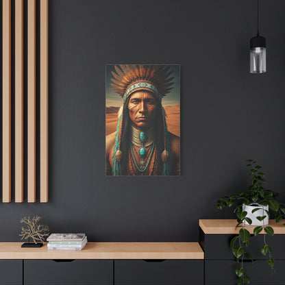 Tribal Spirit Headdress Portrait Wall Art & Canvas Prints