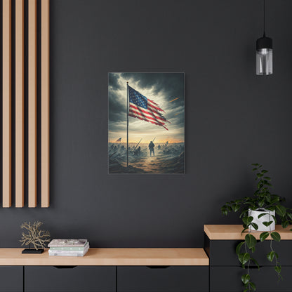 Battlefield Patriot Flag Tribute Wall Art & Canvas Prints