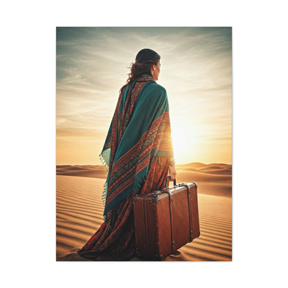 Desert Journey at Golden Hour – Wall Art & Canvas Prints