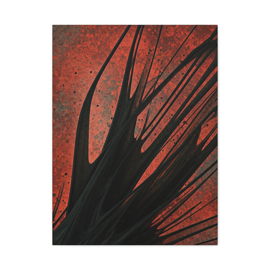 Crimson Motion Abstract Wall Art & Canvas Prints