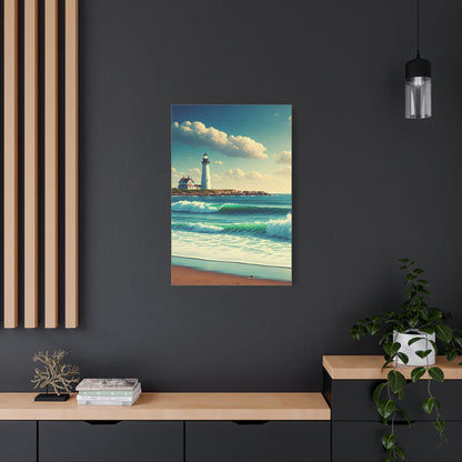 Lighthouse Waves Serenity Wall Art & Canvas Prints