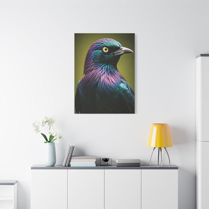 Iridescent Pigeon Portrait Wall Art & Canvas Prints