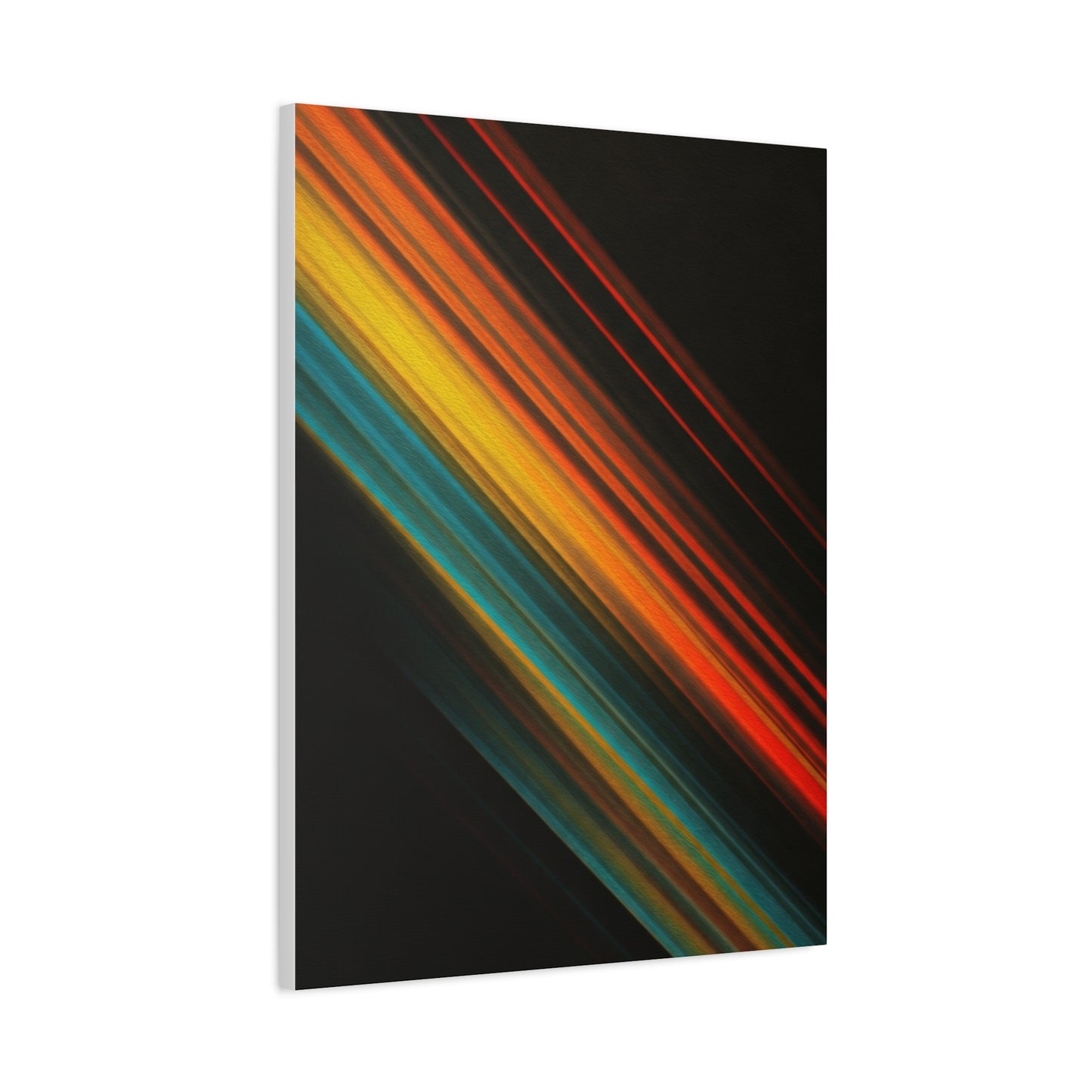 Multicolor Diagonal Energy Abstract Wall Art & Canvas Prints