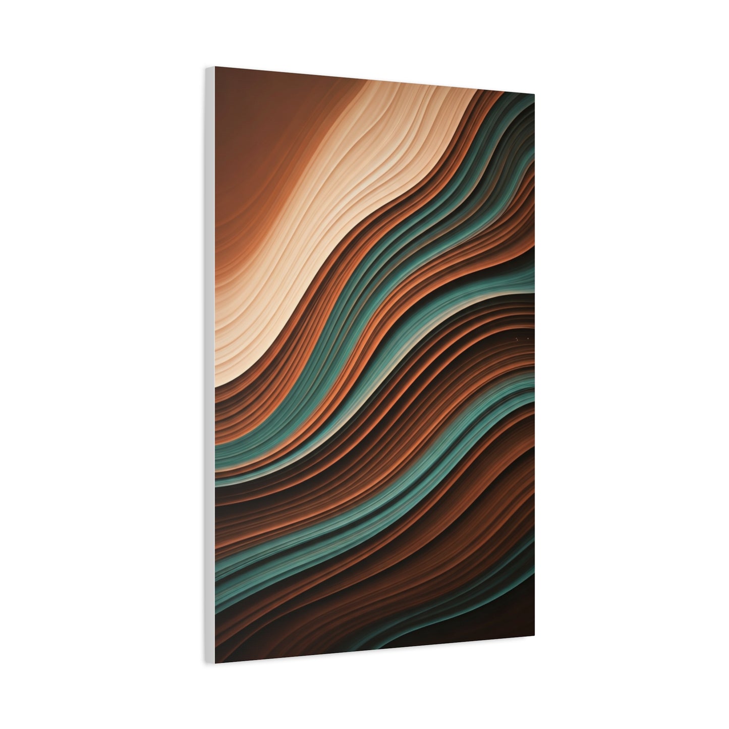 Earthtone Flow Harmony Abstract Wall Art & Canvas Prints