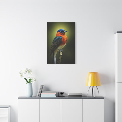 Vibrant Bluebird Perch Wall Art & Canvas Prints