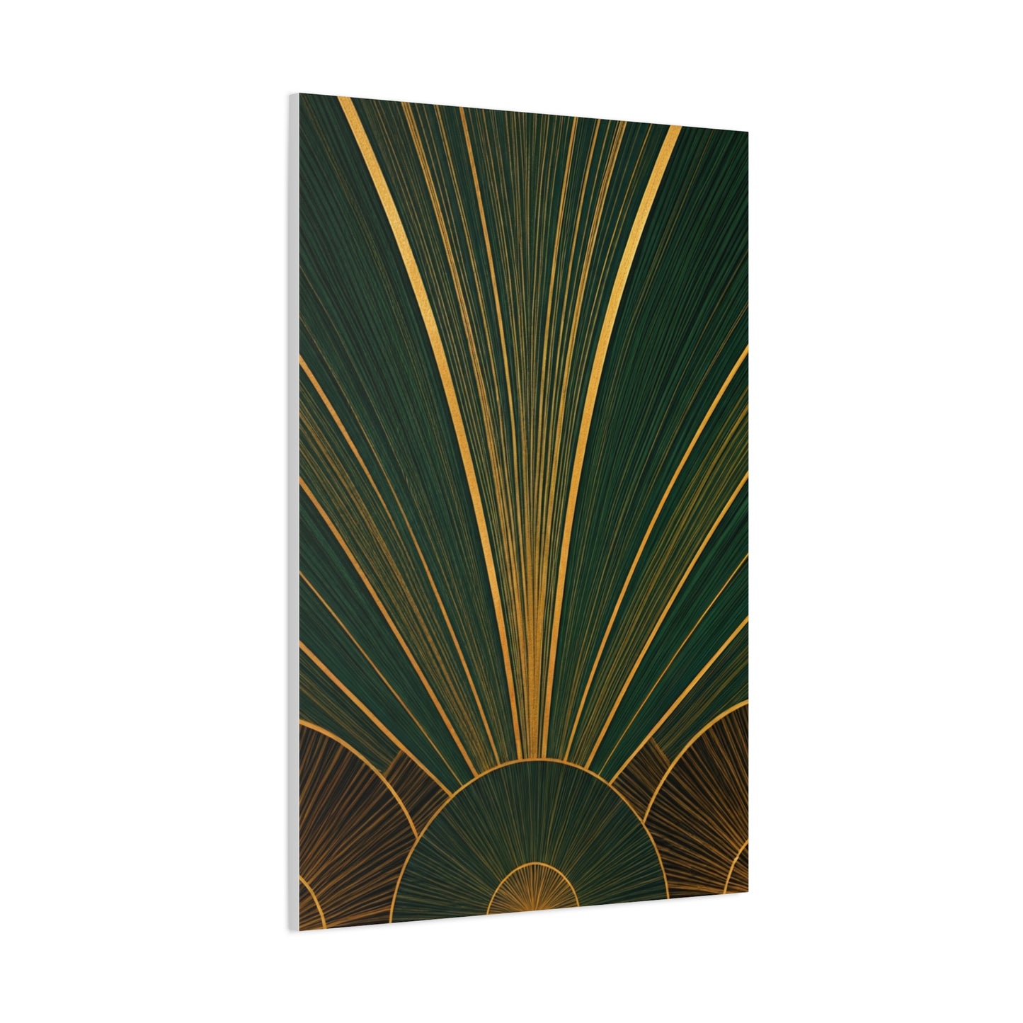 Emerald Deco Fanburst Wall Art & Canvas Prints