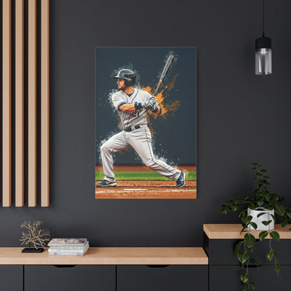 Batter Ready at Home Plate Stadium View Wall Art & Canvas Prints