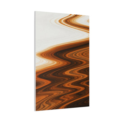 Warm Ripple Flow Abstract Wall Art & Canvas Prints