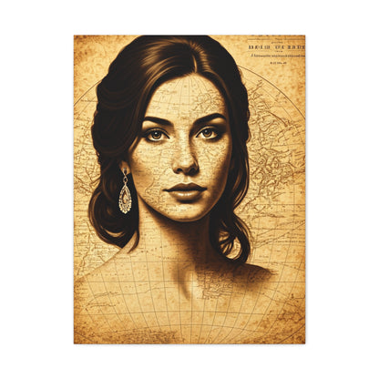 Minimal Black Silhouette World Map Wall Art & Canvas Prints