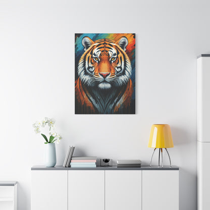 Fierce Ember Tiger Wall Art & Canvas Print