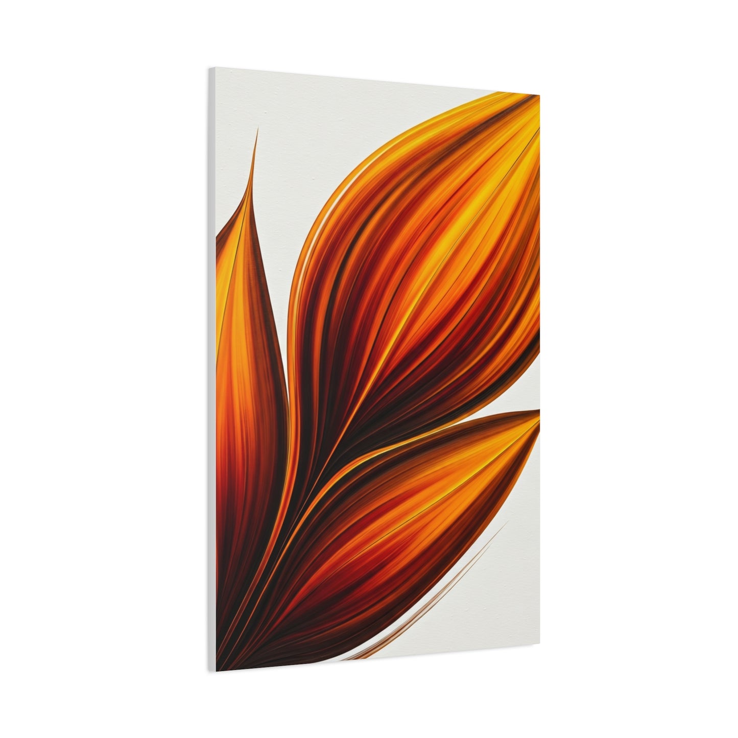 Golden Ember Bloom Abstract Wall Art & Canvas Prints