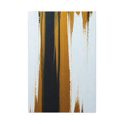 Vertical Gold and Black Abstract Wall Art & Canvas Prints