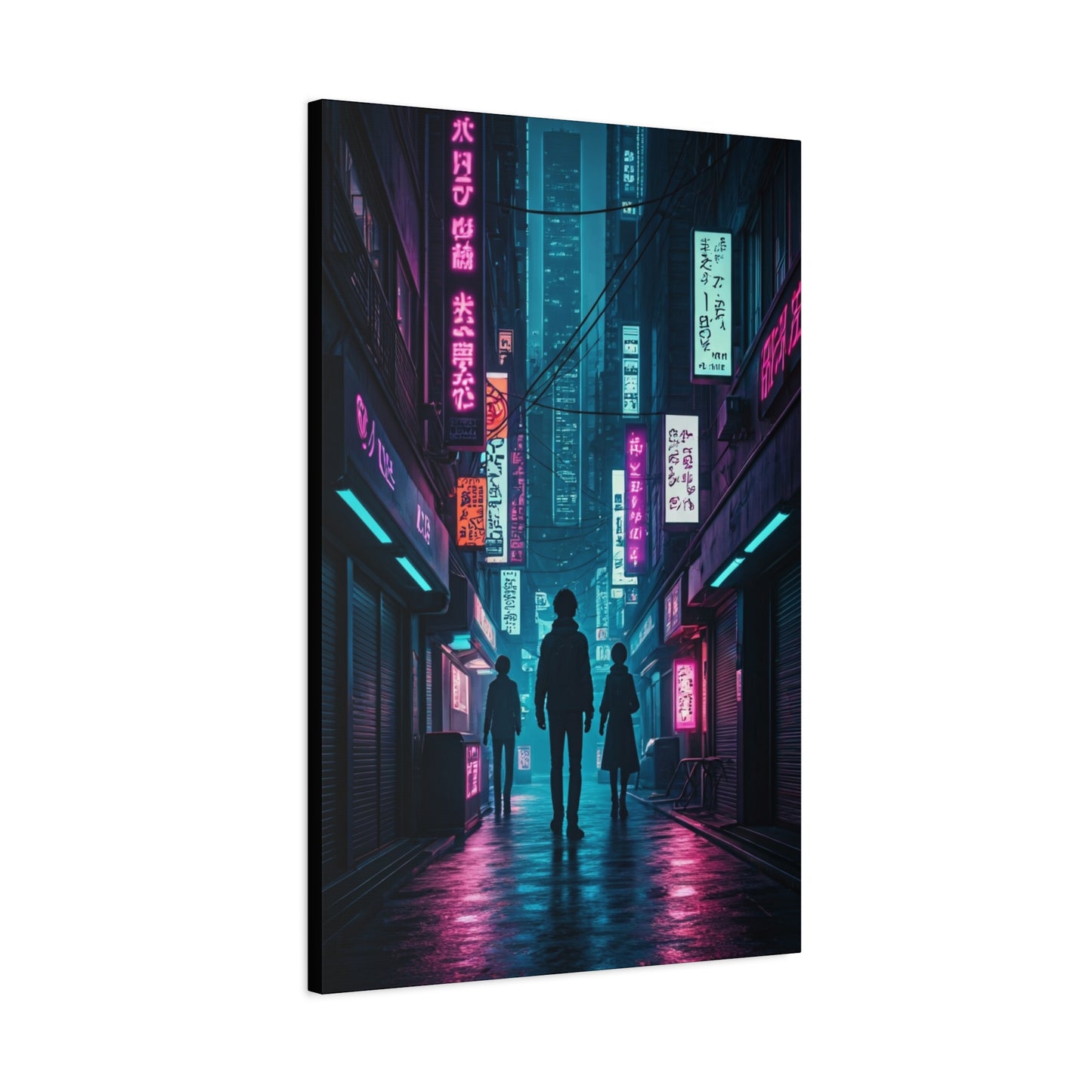 Neon Alley Wanderers Wall Art & Canvas Prints