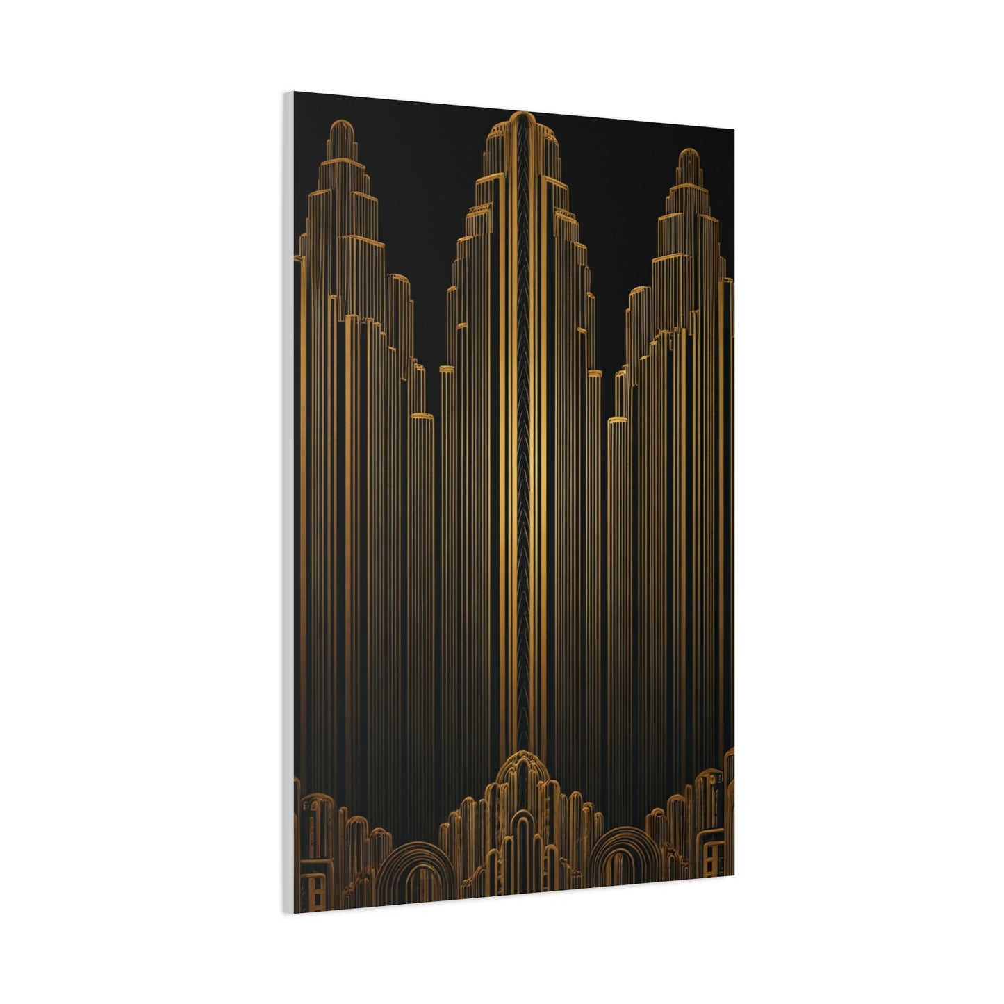 Golden Metropolis Towers Wall Art & Canvas Prints