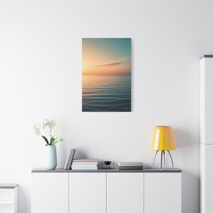 Tranquil Sunset Sea Horizon Wall Art & Canvas Prints