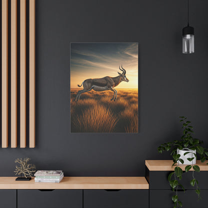 Antelope Leap Across the Plains Wall Art & Canvas Prints