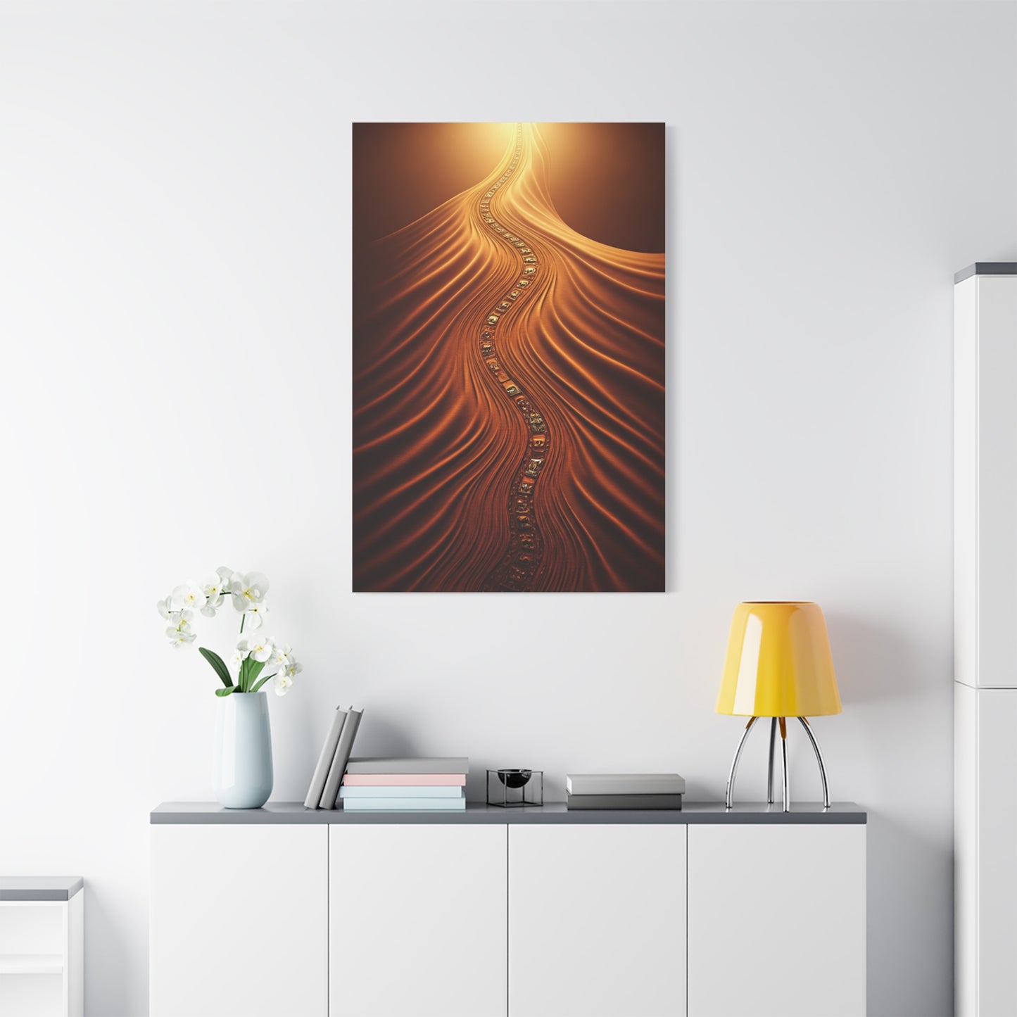 Path of Light Through the Desert Wall Art & Canvas Prints