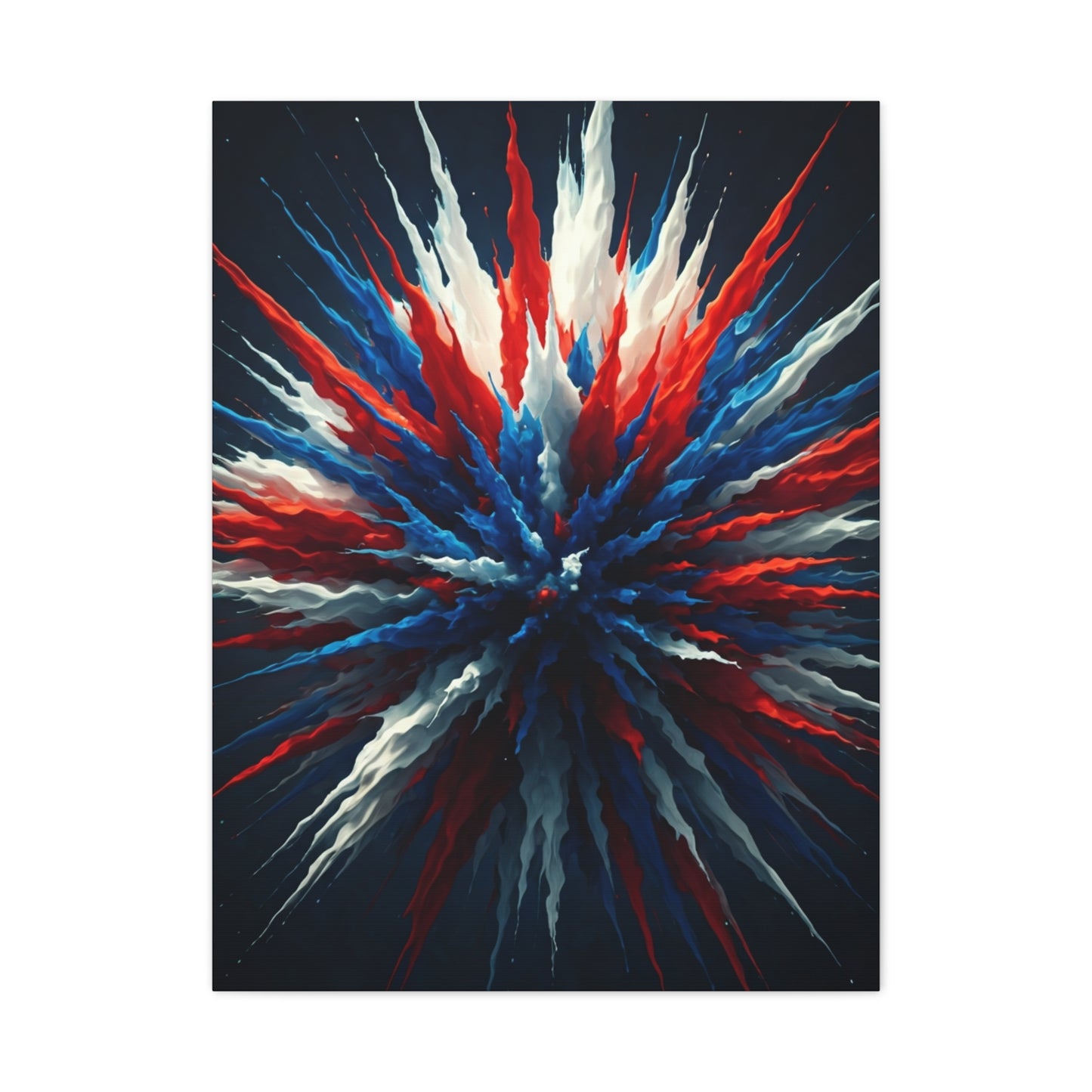 Abstract Patriotic Firework Burst Wall Art & Canvas Prints