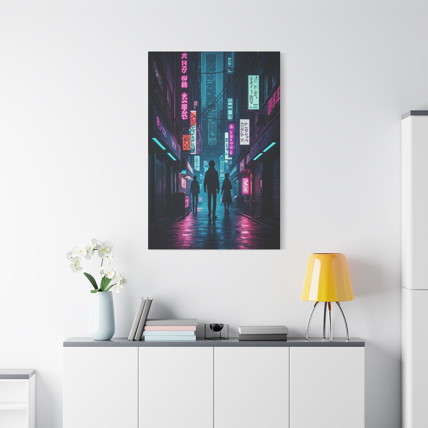 Neon Alley Wanderers Wall Art & Canvas Prints