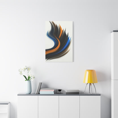 Blue and Gold Flow Abstract Wall Art & Canvas Prints