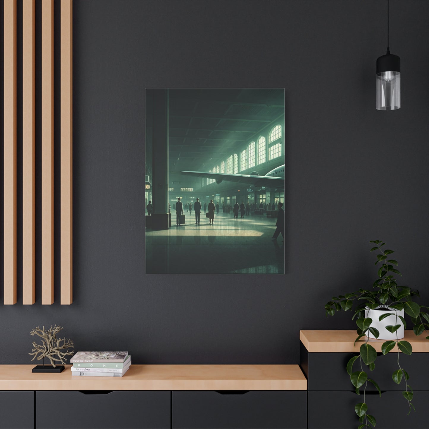 Modern Transit Hall Cinematic Scene Wall Art & Canvas Prints