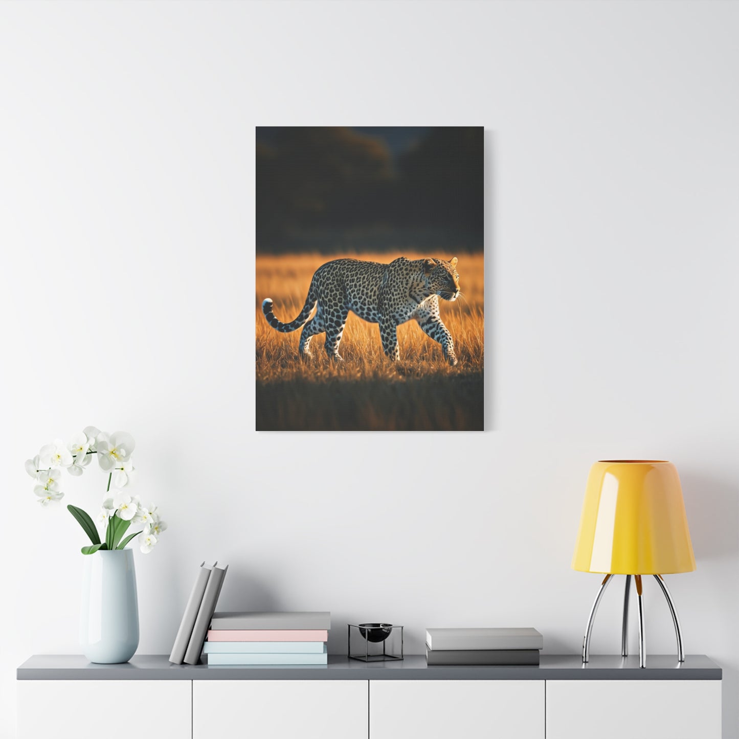 Lone Cheetah in Tall Grass Wilderness Wall Art & Canvas Prints