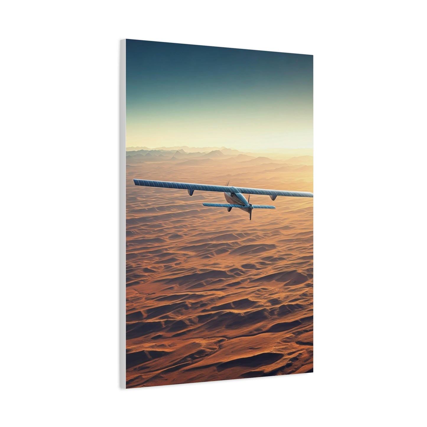 Desert Horizon Aircraft Journey Wall Art & Canvas Prints