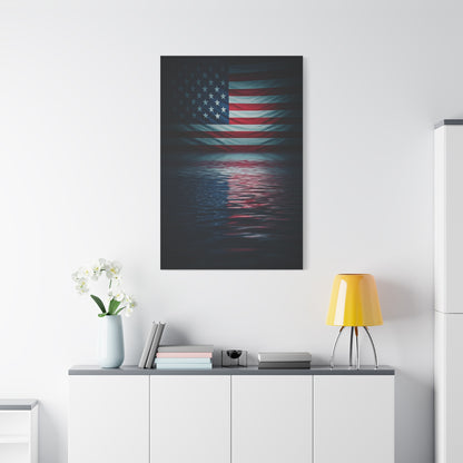 Stars and Stripes on the Water Wall Art & Canvas Prints
