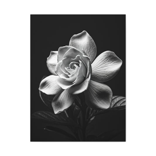 Romantic Garden Rose Monochrome Wall Art & Canvas Prints