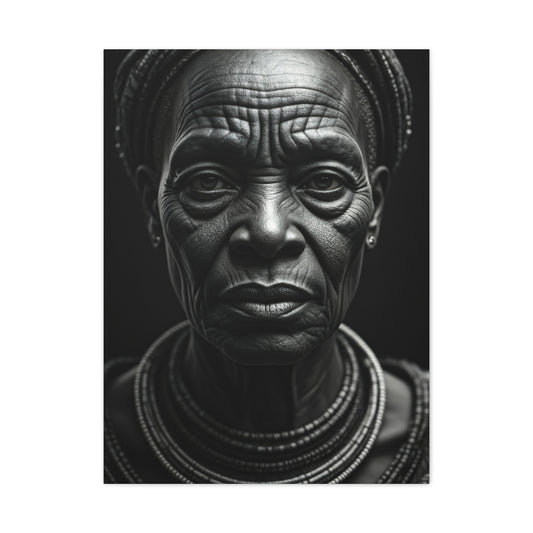 Enduring Grace Black & White Portrait Wall Art & Canvas Prints