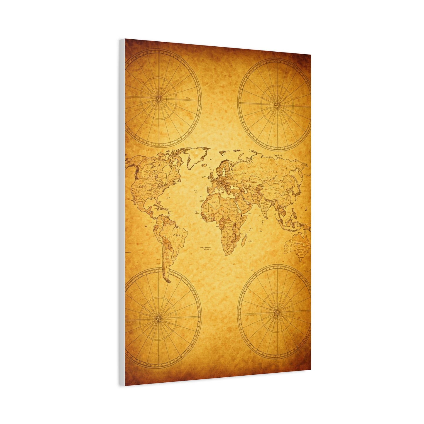 Golden Compass Mandala Wall Art & Canvas Prints