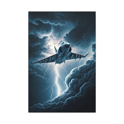 Lightning Strike Fighter Jet Wall Art & Canvas Prints