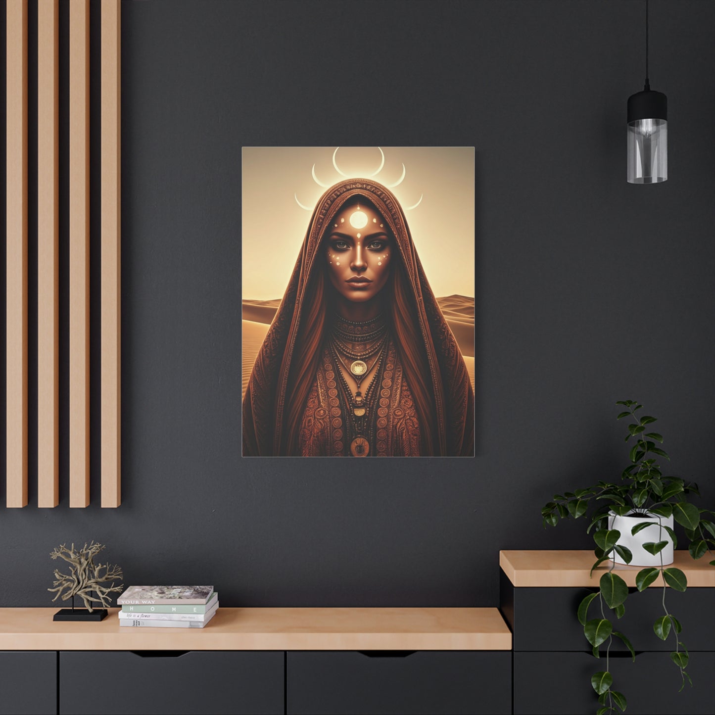Moonlit Desert Priestess Wall Art & Canvas Prints