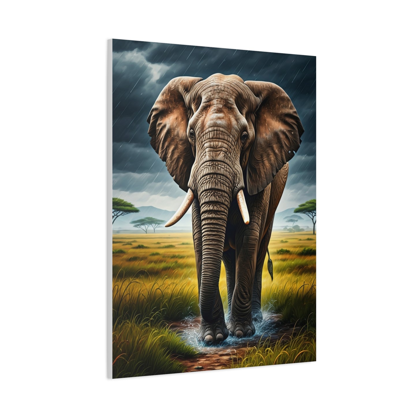 Elephant in the Storm Wall Art & Canvas Prints