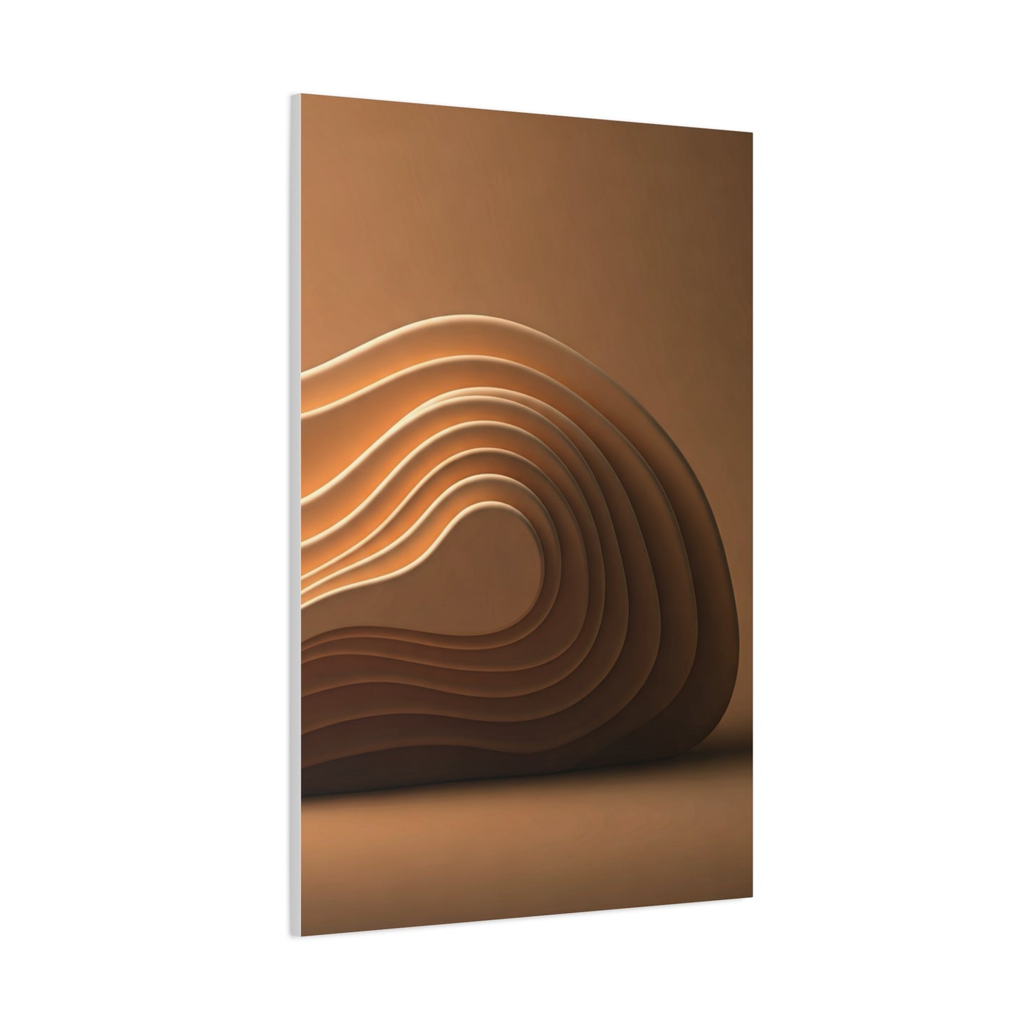 Sculpted Bronze Wave Statement Wall Art & Canvas Prints