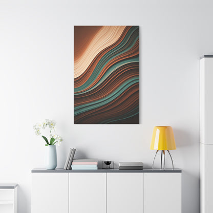 Earthtone Flow Harmony Abstract Wall Art & Canvas Prints