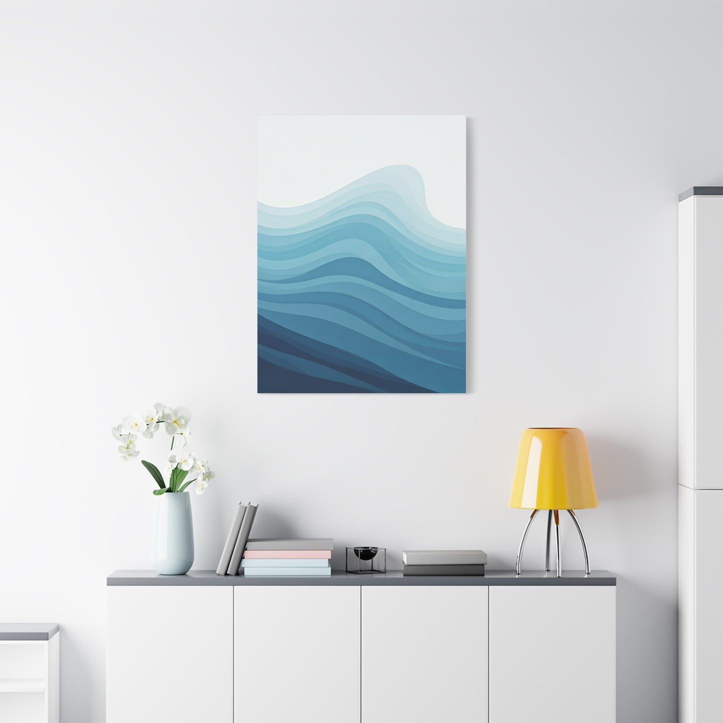 Layered Ocean Waves Abstract Wall Art & Canvas Prints