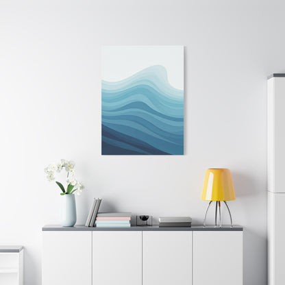 Layered Ocean Waves Abstract Wall Art & Canvas Prints