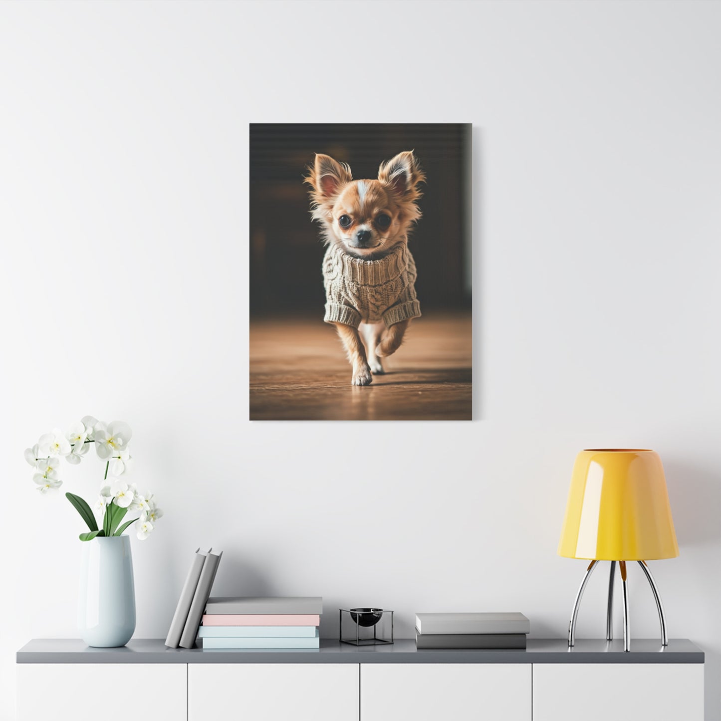 Tiny Stride Chihuahua Wall Art & Canvas Print