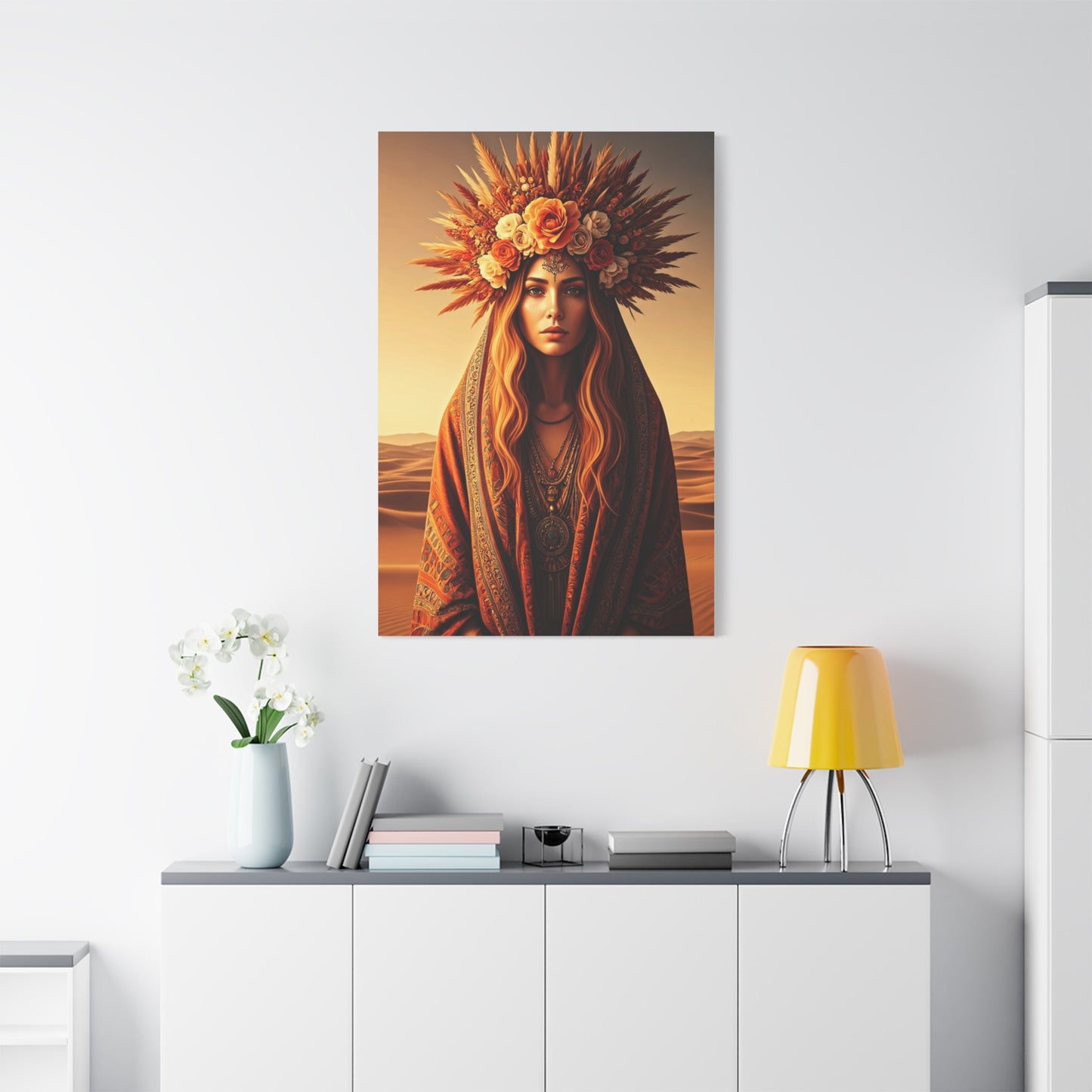 Bohemian Floral Crown Muse Wall Art & Canvas Prints