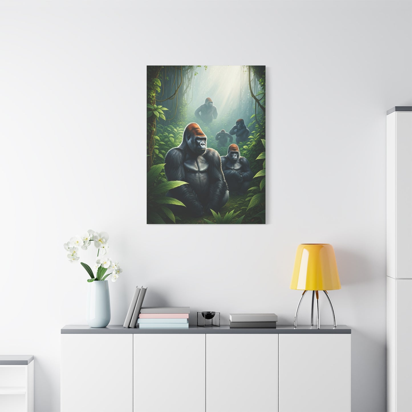 Jungle Guardians Gorilla Family Wall Art & Canvas Prints