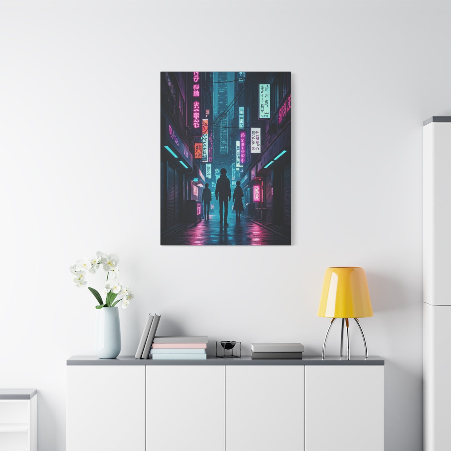 Neon Alley Wanderers Wall Art & Canvas Prints