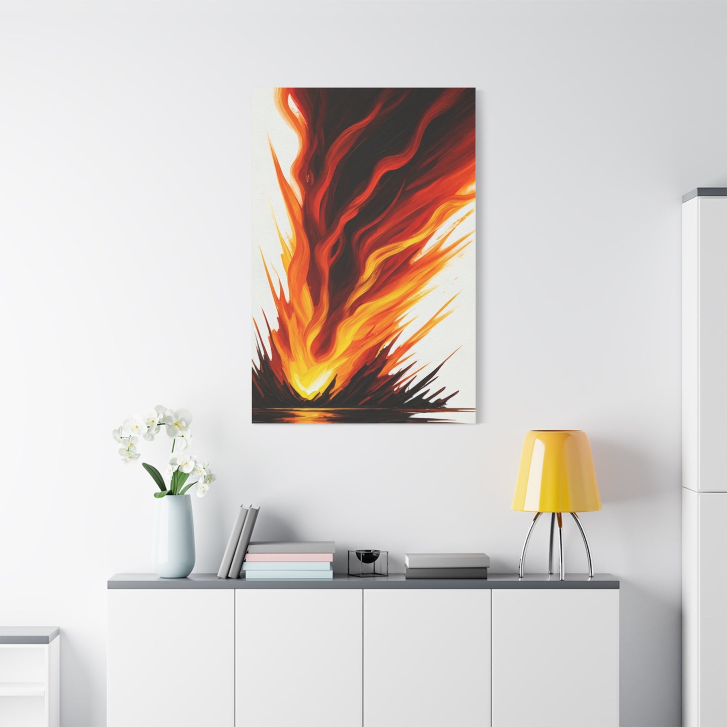 Rising Flame Abstract Wall Art & Canvas Prints