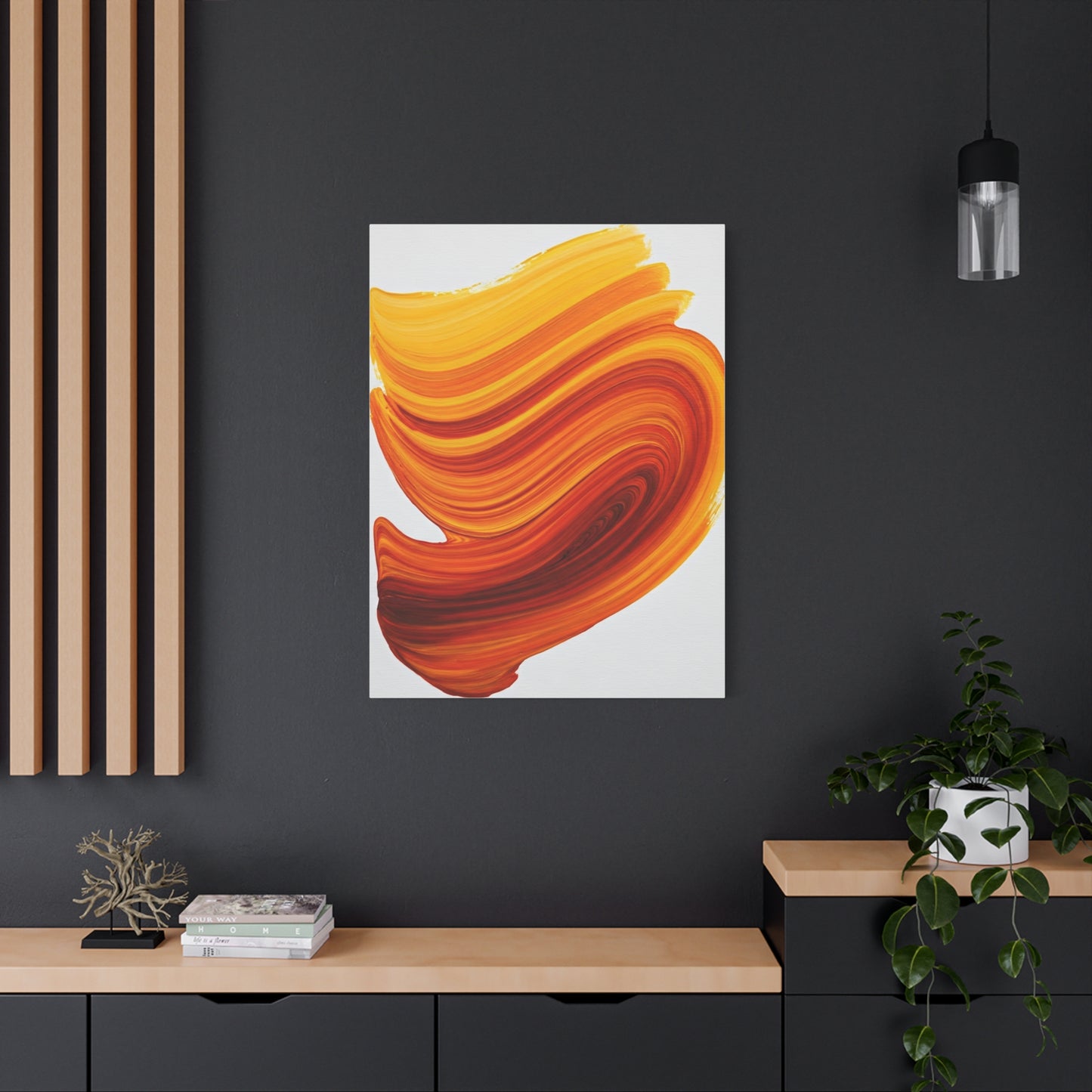 Solar Flame Flow Abstract Wall Art & Canvas Prints