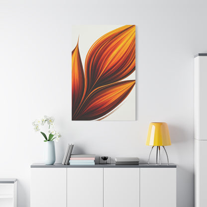 Golden Ember Bloom Abstract Wall Art & Canvas Prints