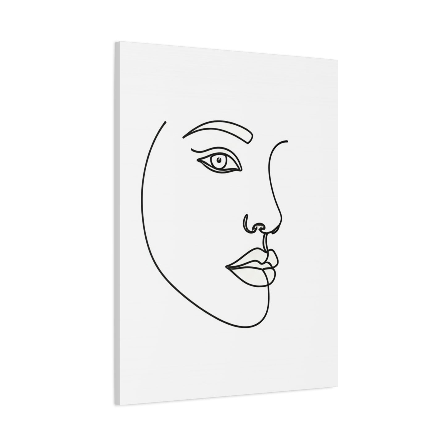 Minimal Line Face Wall Art & Canvas Prints