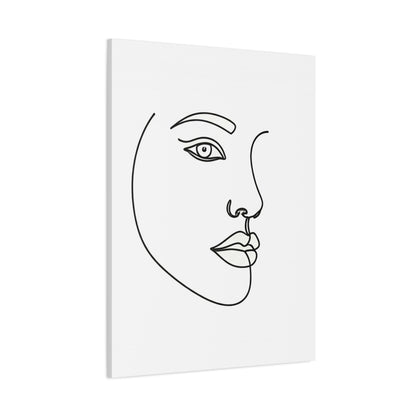 Minimal Line Face Wall Art & Canvas Prints